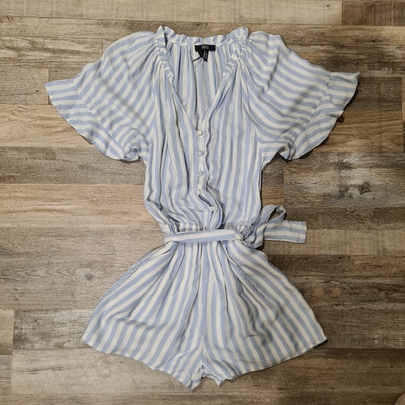 Paige Harmony Striped Romper SZ SM - Picture 2 of 4